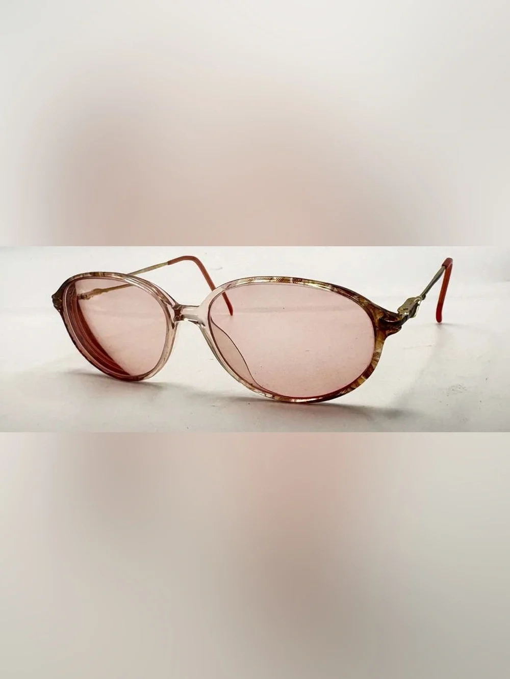 Lawrence Eyewear Brown Translucent Oval Sunglasses Frames Only